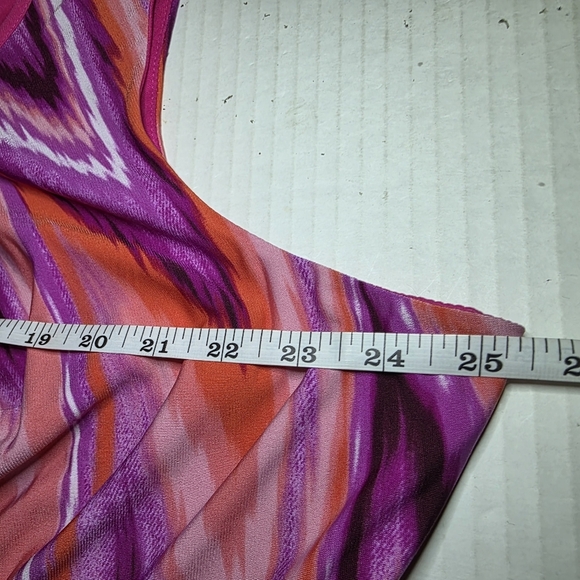 Catherines Multi-Colored Maxi Dress Sz 2X - Picture 8 of 9